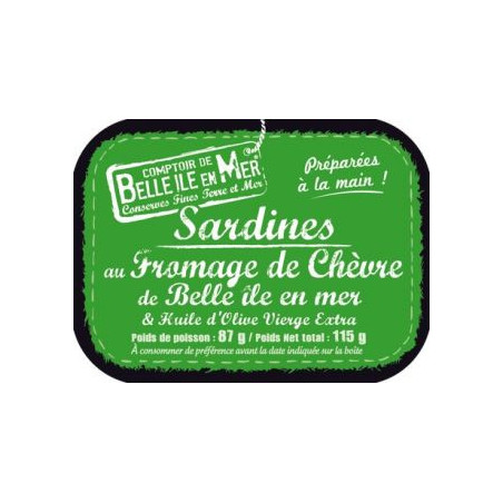 Sardines au fromage de chèvre de Belle-Ile